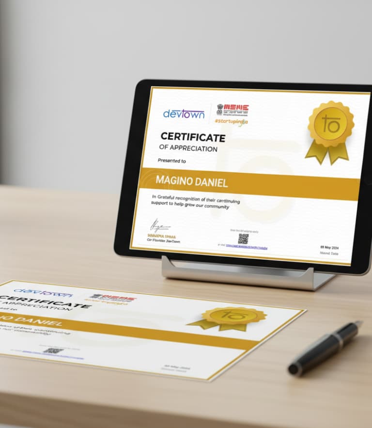 Certificate of Appreciation